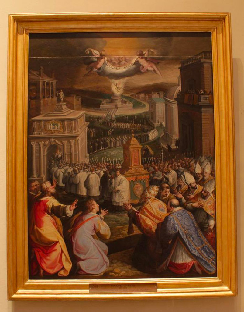 Jacopo Zucchi, Processione di San Gregorio Magno, 1578 - 1582, Musei Vaticani. Jacopo Zucchi, Processione di San Gregorio Magno, 1578 - 1582, Musei Vaticani.